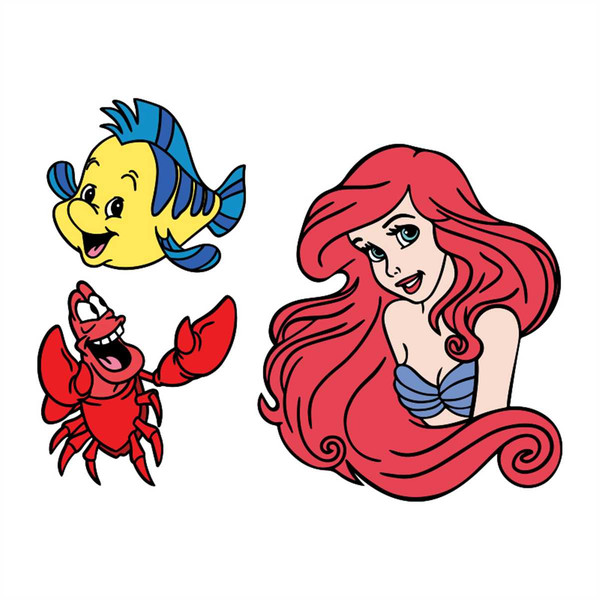 disney flounder clipart