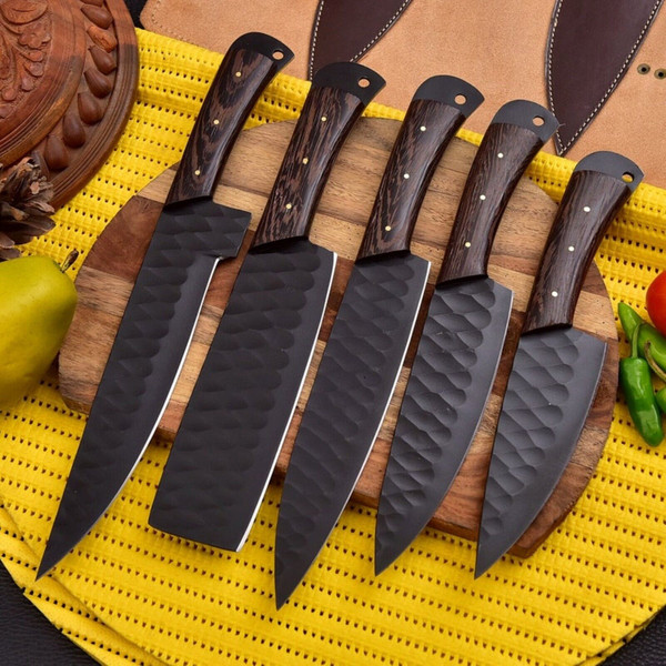 Kitchen Knives Set, HandForged Knife, Hunting Knife, Damascus knife, Survival Knife, Handmade Knife, Handmade Knives.jpg