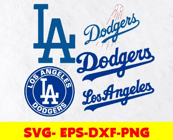 La Dodgers Bundle Svg Files For Silhouette Files For Cricut Svg