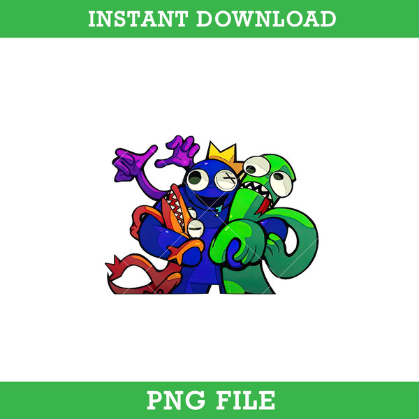 Rainbow Friends Roblox Family Birthday PNG file template