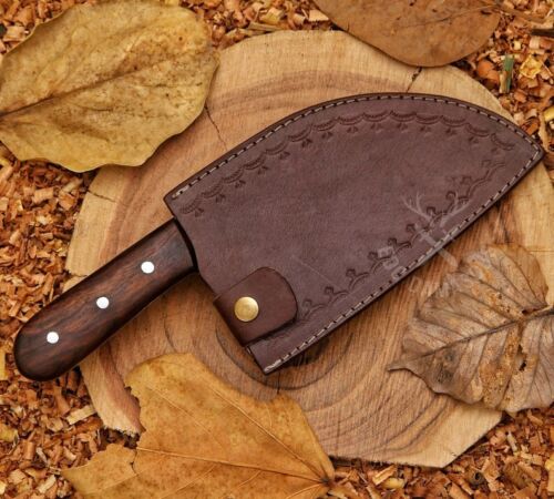 Butcher Knife, Chef Cleaver, Chopper Knife, Handmade Damascus Steel Cleaver Steak Knife Traditional Chinese Chef Chopper Camping Knife, Handmade Knife 3.jpg