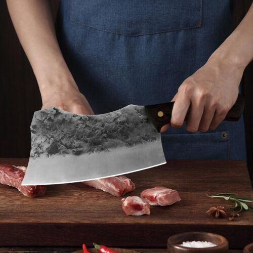 Handmade Chinese Cleaver Meat Vegetables Home Butcher Chopping Tool Kitchen  Knife