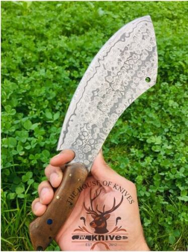 Butcher Knife, Chef Cleaver, Chopper Knife, Handmade Forged Steel Cleaver Knife Traditional Chinese Chef Micarta Handle, Camping Knife, Handmade Knife 2.jpg