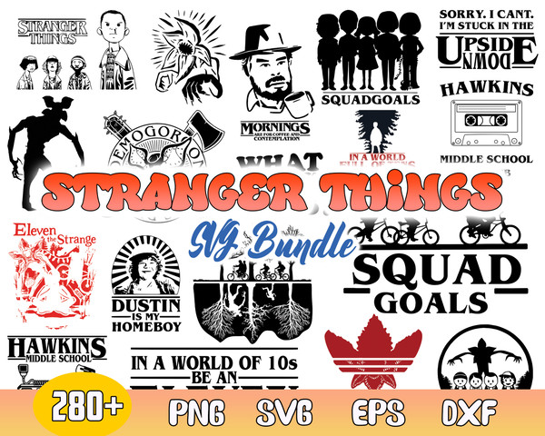 Best Bundle Stranger Things Svg, Stranger Things Svg, Upside Down Svg, Demogordon Svg, Clipart .jpg