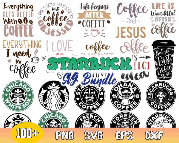 Bundle Starbucks Svg, Disney Starbucks Svg, Starbucks Coffee Svg, Funny Coffee Svg, File for Cut.jpg