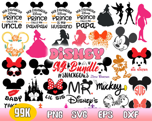 Disney Mega Bundle Svg, Disney Svg, Disney Character Svg, Disney Clipart, file for Cut.jpg