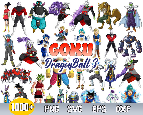 Goku Dragon Ball Z Bundle Svg, Goku Svg, Dragon Ball Svg, , Son Goku Svg, Anime Svg .jpg