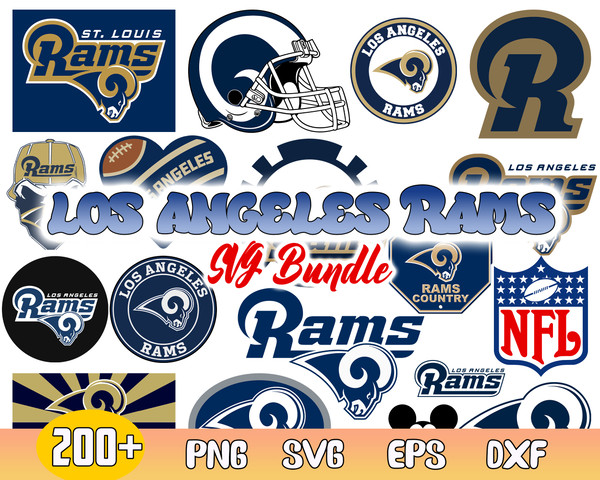 Los Angerles Rams Bundle Svg, Los Angerles Rams Svg, NFL Team SVG, Football Svg, Sport Svg.jpg