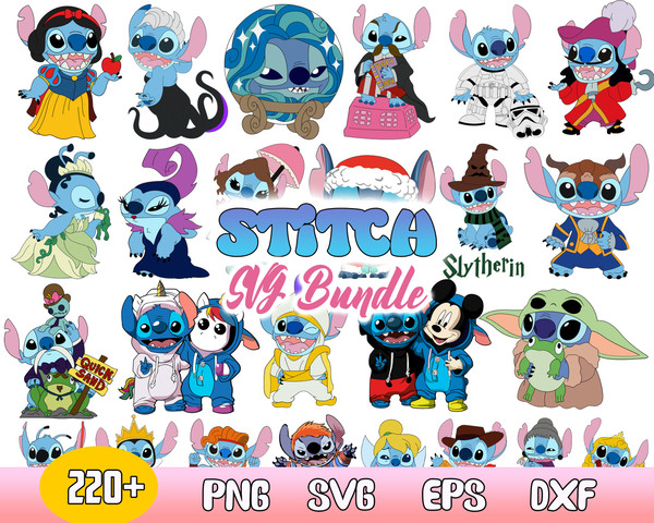 Stitch Halloween Bundle Svg, Stitch Svg, Stitch Vecto, Disney Clipart Bundle, Cricut, Instant Download.jpg
