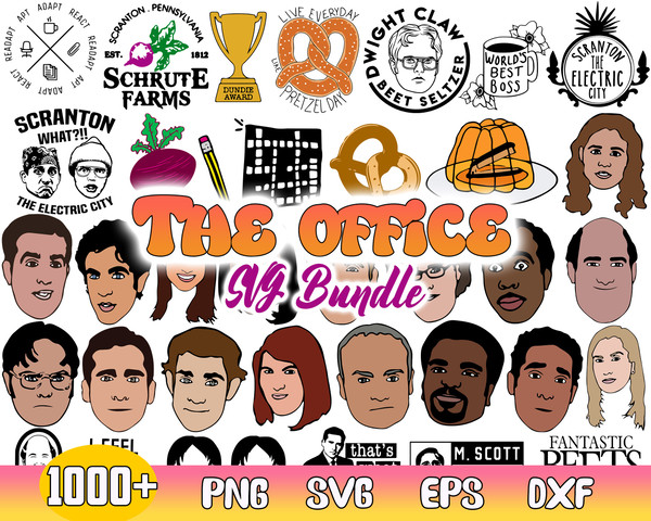 The Office Bundle Svg, The Office TV Show Svg, The Office Clipart File For Cricut.jpg