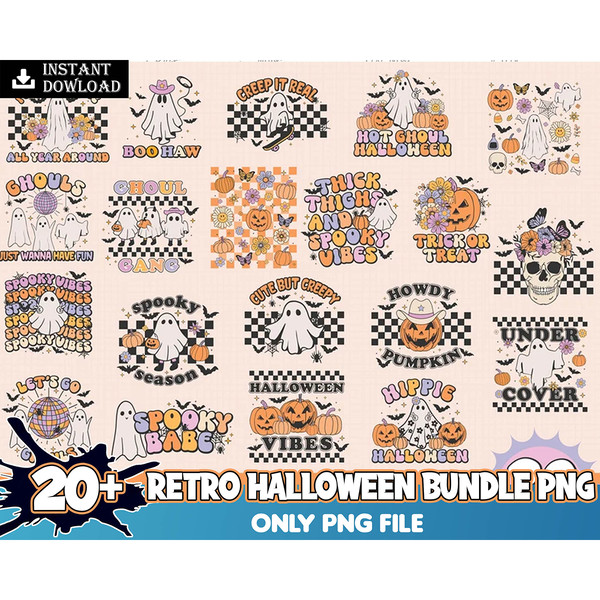 20 Retro Halloween PNG Bundle, Halloween PNG Bundle, Fall Png, Spooky Png, Ghost Png, Pumpkin Png, Retro, Halloween Sublimation Digital download file leopard de