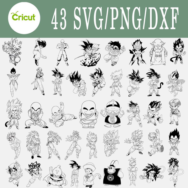 Dragon Ball Bundle Layered SVG, Cricut file, Cut files, Laye - Inspire  Uplift