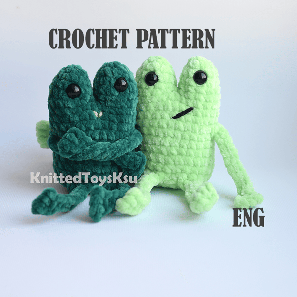 leggy frog crochet pattern, amigurumi froggy pattern tutoria - Inspire  Uplift
