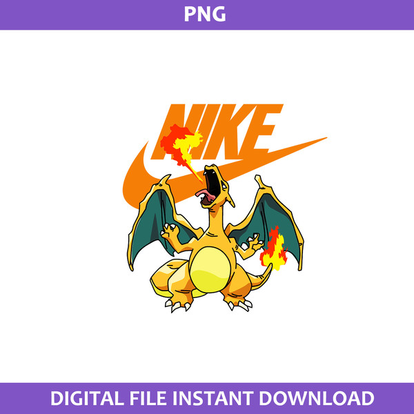 Charizard With Nike Png, Nike Logo Png, Charizard Png, Pokem - Inspire ...