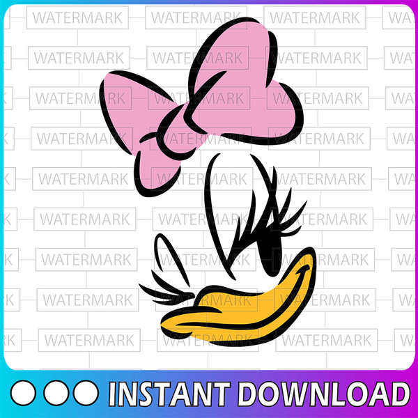 daisy duck silhouette