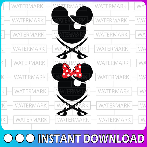 SVG File for Pirate Mickey