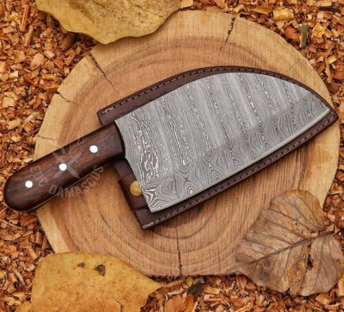 Handmade Damascus Steel Kitchen Knife/steak Knife/ Cleaver