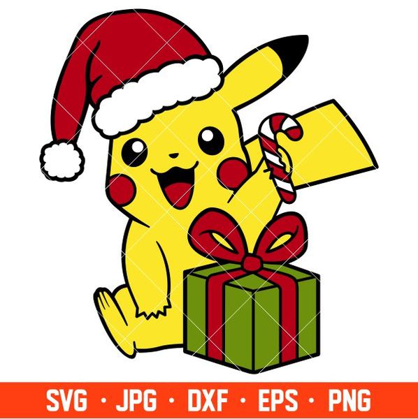 Christmas Pikachu Svg, Christmas Svg, Merry Christmas Svg, P - Inspire ...