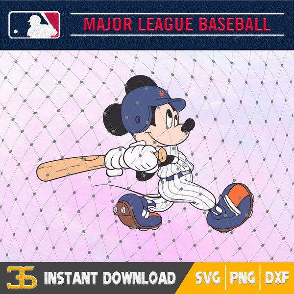 New York Mets Disney Mickey Mouse Team SVG, MLB SVG, Disney