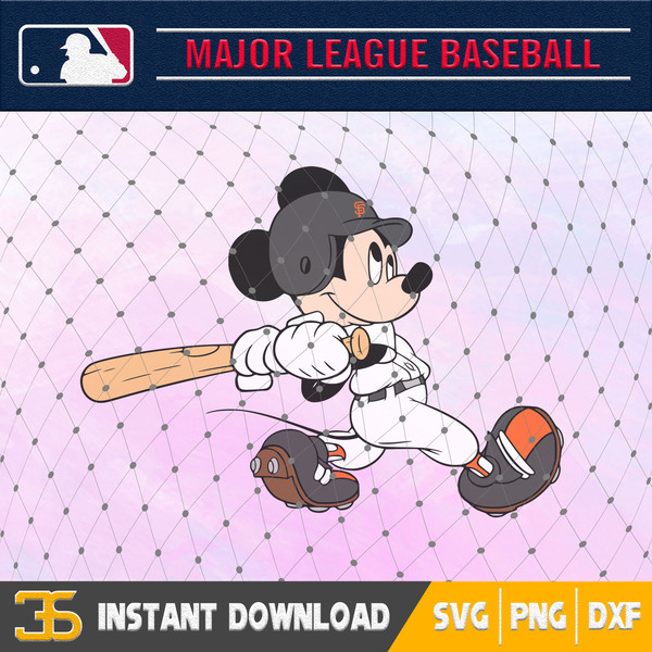 San Francisco Giants Major League Baseball Simple Pattern 3D Print