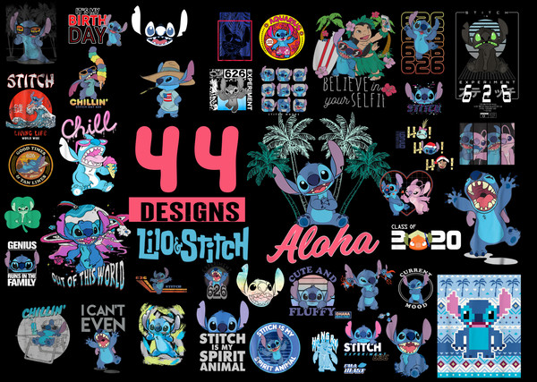 100 Lilo Stitch Clipart Bundle, Hawaii For Stickers, Lilo an - Inspire  Uplift