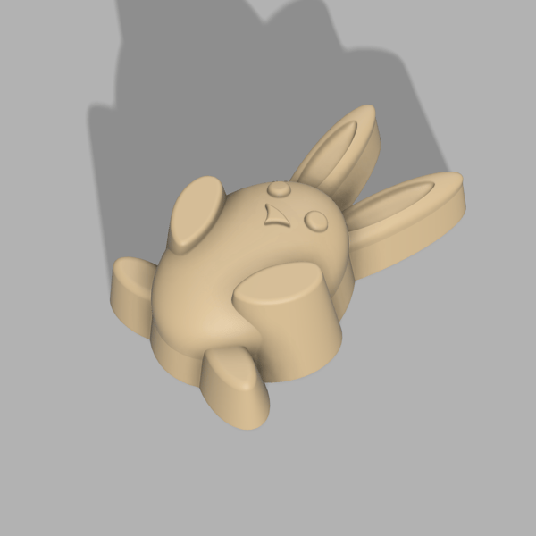 Easter bunny Bath Bomb 3D model