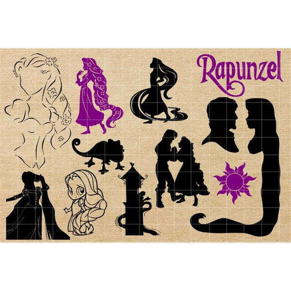 princess rapunzel silhouette