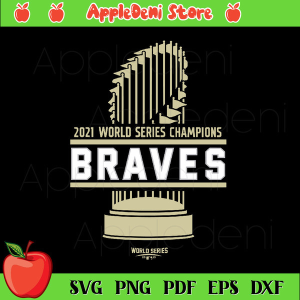 Braves World Series Trophy svg, Sport Svg, MLB Svg, The Braves Svg, Trophy  Svg, Major League