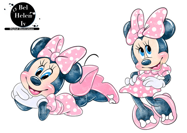 Minnie Mouse Clip Art 3  Minnie mouse cartoons, Minnie mouse