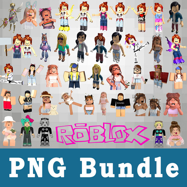 Roblox Girl 3 - PNG - Instant Digital Download