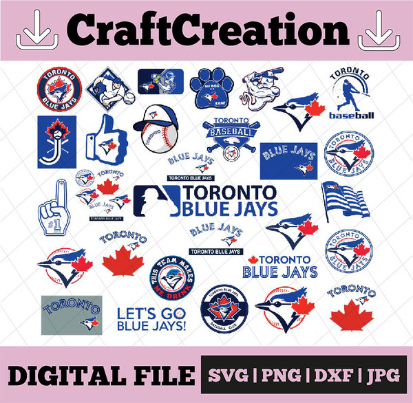 MLB Toronto Blue Jays SVG, SVG Files For Silhouette, Toronto Blue Jays  Files For Cricut, Toronto Blue Jays SVG, DXF, EPS, PNG Instant Download.  Toronto Blue Jays SVG, SVG Files For Silhouette