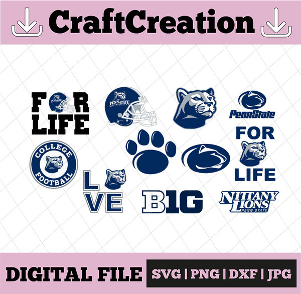 Penn State Paw and Logo Decal Sheet  Souvenirs > STICKERS & DECALS > EMPTY