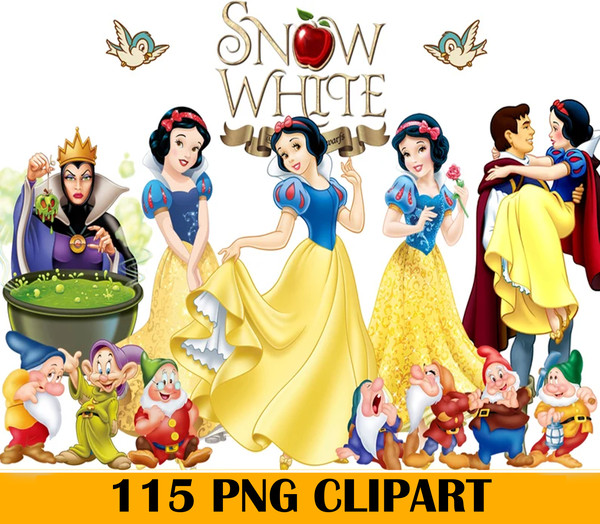 snow white disney clip art