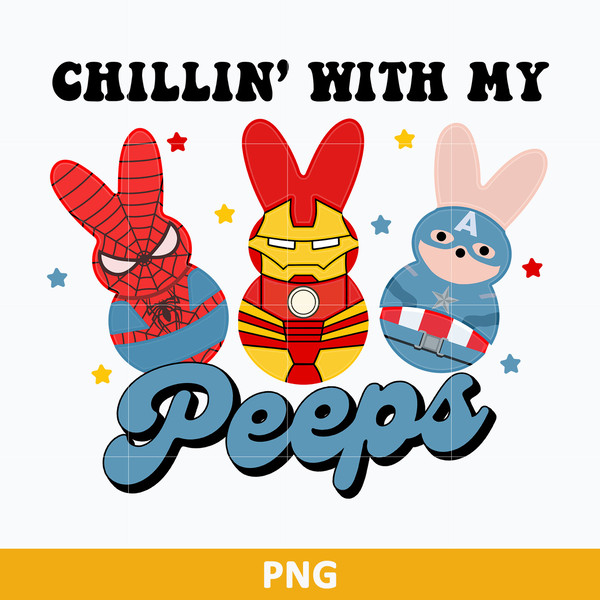 Chillin' With My Peeps Png, Easter Superhero Png, Easter Bun - Inspire  Uplift