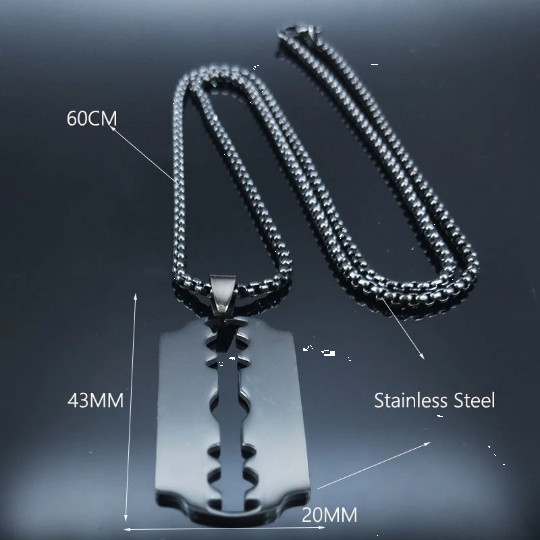 Mini Razor Blade Necklace