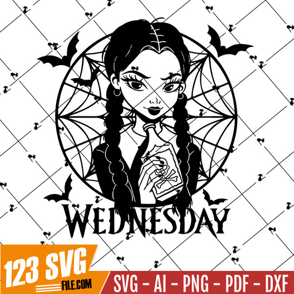 Wednesday Addams Window PNG,Wednesday SVG,Wednesday Png,Wedn - Inspire ...