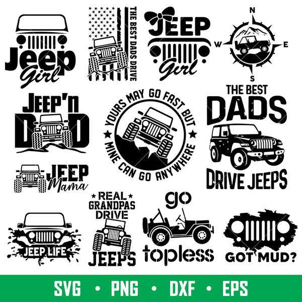 Jeep SVG Bundle, Jeep Svg Bundle, Jeep Svg, Jeep Mama Svg, Jeep Dad Svg, png, dxf, eps file.jpeg