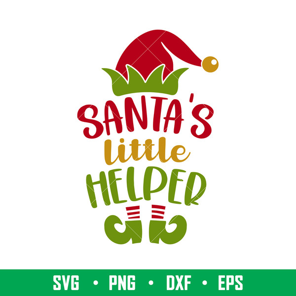 Santas Little Helper, Santa’s Little Helper Svg, Santa Claus Svg, Christmas Svg, png,dxf,eps file.jpeg