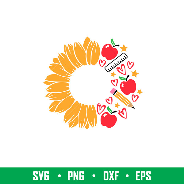 Starbucks Cup Monogram Sunflower SVG, DXF, PNG, EPS, Cut Files