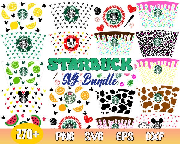 Starbucks Full Warp Bundle Svg, Starbucks Warp Svg, Starbucks Coffee Svg, Coffee Warp .jpg