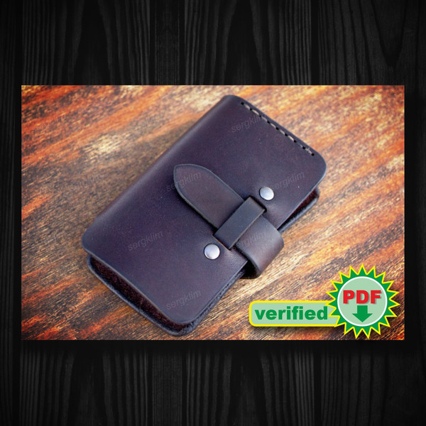 Leather Key Holder PDF Pattern. Leather Key Pouch. Key Bag. 