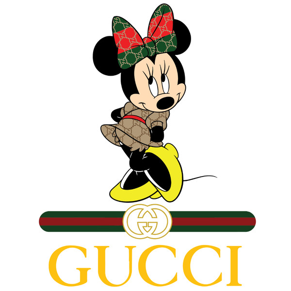 Minnie Luxury Brand Gucci Logo Svg Free Cut File – 8SVG