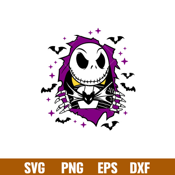 Jack Skellington, Jack Skellington Svg, Halloween Svg, Spooky Season Svg, Trick or Treat Svg, png, dxf, eps file.jpg