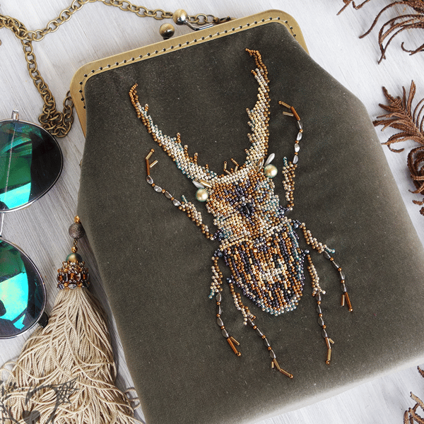 Golden beetle velvet beaded bag.jpg