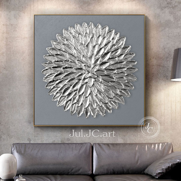 Modern-gray-living-room-decor-square-abstract-art