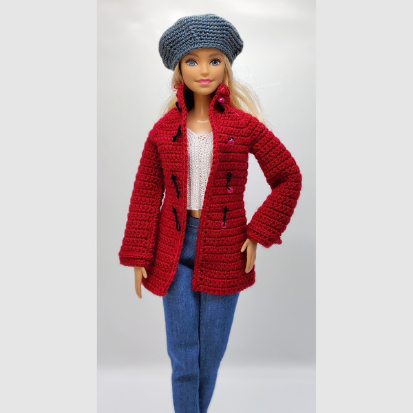 Coat Crochet for Barbie Doll   Outfit for Barbie doll