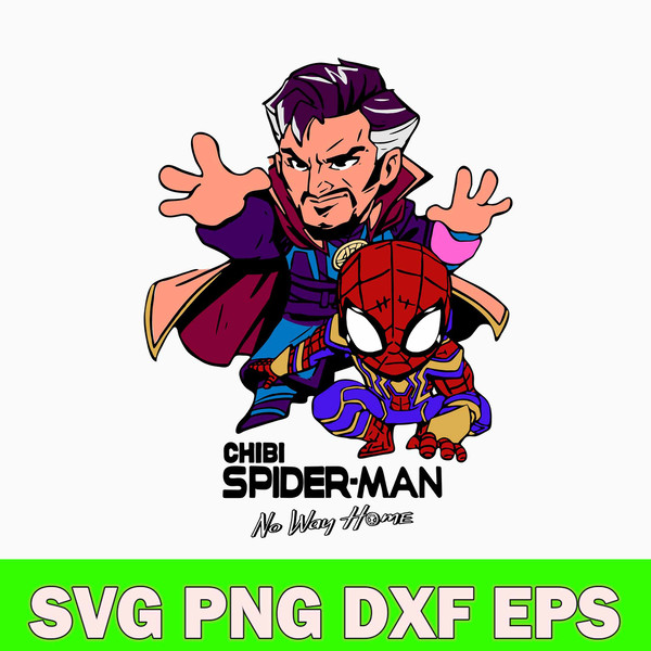 Chibi Spiderman No Way Home Svg, Supperhero Svg, Anvengers Svg, Png Dxf Eps File.jpg