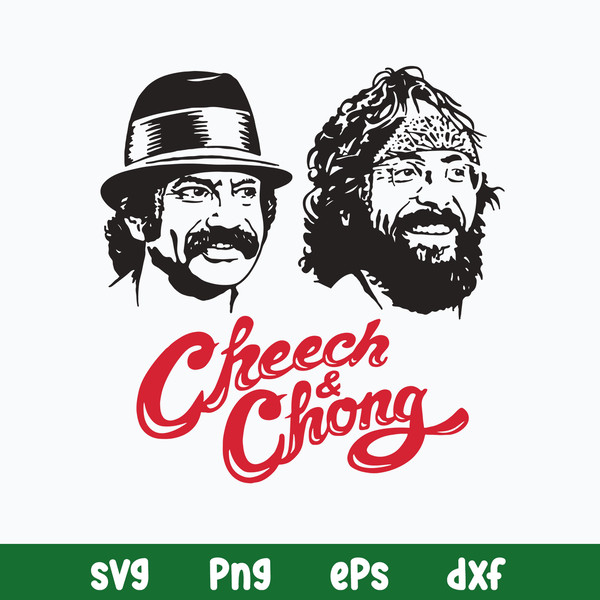 Cheech And Chong 2 Cannabis Svg, Cheech and Chong Svg, Png Dxf Eps File.jpg