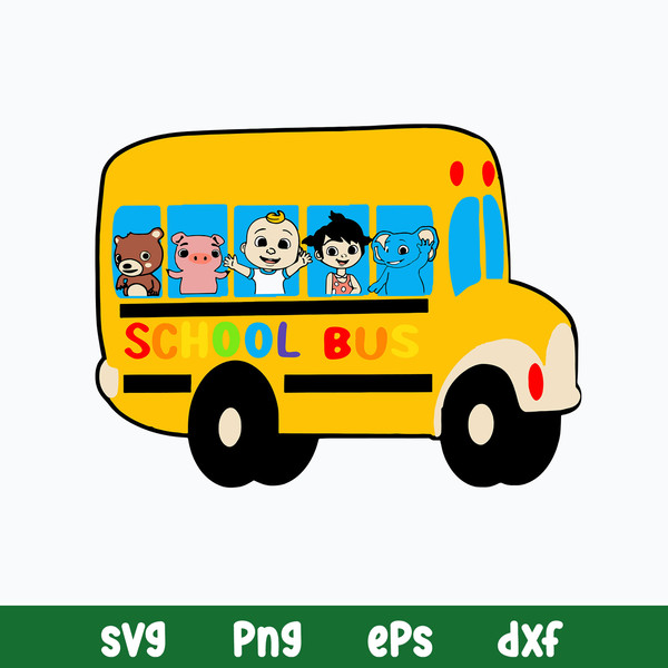 Cocomelon Bus Arica Svg, Cocomelon Svg, School Bus Svg, Png Dxf Eps File.jpg