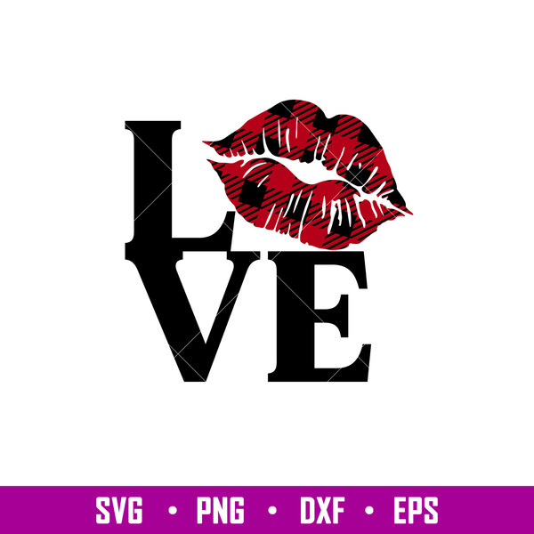 Love Buffalo Lips, Love Buffalo Lips Svg, Valentine’s Day Svg, Valentine Svg, Love Svg, png, dxf, eps file.jpg